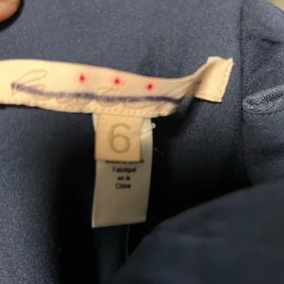 Anthropologie Hutch Amara Corset Pleated Tulle Fit & Flare Midi Dress in Navy - Picture 10 of 10